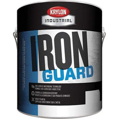 Krylon - 1 Gal Flat Black Flat Finish Acrylic Enamel Paint - Interior/Exterior - Apex Tool & Supply
