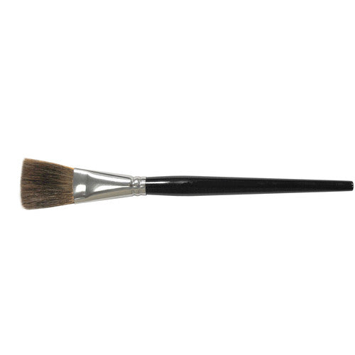 3/4″ Flat Marking Brush, Ox Hair, 1-1/4″ Trim Length, Round Handle - Apex Tool & Supply