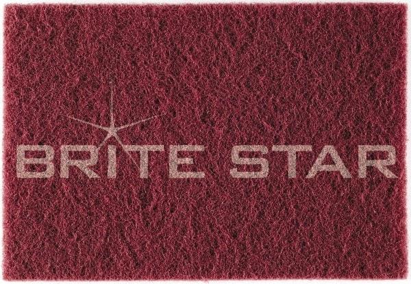 Brite Star - Ultra Fine Grade Silicon Carbide Hand Pad - Gray, 6" Wide x 9" Long, Nonwoven - Apex Tool & Supply
