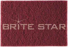 Brite Star - Super Fine Grade Flint Hand Pad - White, 6" Wide x 9" Long, Nonwoven - Apex Tool & Supply
