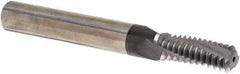 Iscar - 5/8-11 UNC, 0.449" Cutting Diam, 3 Flute, Solid Carbide Helical Flute Thread Mill - Internal Thread, 1.14" LOC, 3-1/2" OAL, 1/2" Shank Diam - Apex Tool & Supply