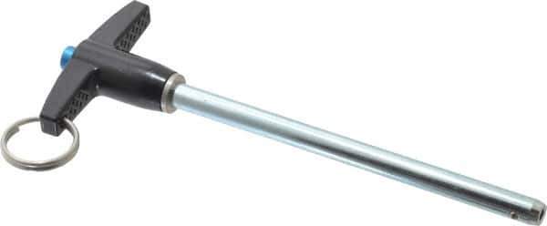 Gibraltar - 1/4" Diam, 3-1/2" Usable Length, T Handle, Quick Release Pin - Grade 4130 Steel, Zinc-Plated Finish - Apex Tool & Supply