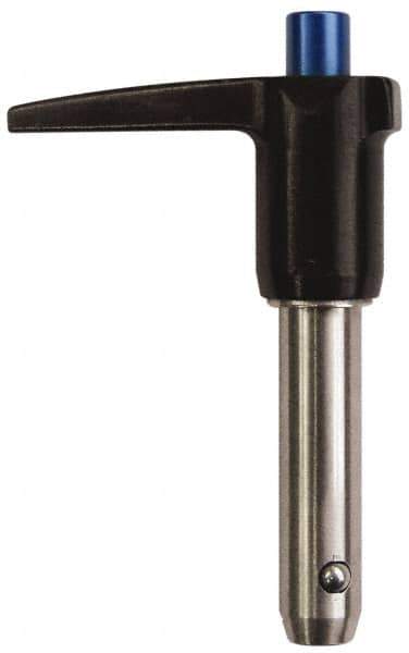 Gibraltar - 1/4" Diam, 3/4" Usable Length, L Handle, Quick Release Pin - Grade 17-4 Stainless Steel, Bright Finish - Apex Tool & Supply