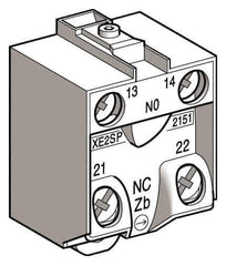 Telemecanique Sensors - NO/NC, Electrical Switch Contact Block - For Use with ZCD21, ZCKJ1, ZCKJ1D, ZCKL1, ZCKM1, ZCKS1, ZCP21 - Apex Tool & Supply