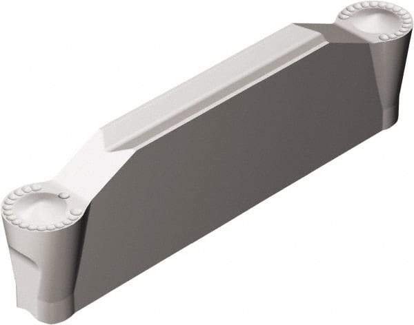 Sandvik Coromant - 0800N123 Grade H13A, 8mm Cutting Width Carbide Grooving Insert - 27mm Max Depth of Cut, Neutral, 4mm Corner Radius, Uncoated - Apex Tool & Supply