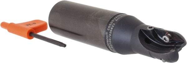 Kennametal - 3/4" Cut Diam, 3/4" Max Depth of Cut, 1" Shank Diam, 4.28" OAL, Indexable Ball Nose End Mill - Weldon Flat Shank, C5505VX Toolholder, XPNT Insert - Apex Tool & Supply