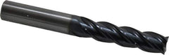 OSG - 1/2", 2" LOC, 1/2" Shank Diam, 4" OAL, 4 Flute, Solid Carbide Square End Mill - Single End, TiAlN Finish, Spiral Flute, 35° Helix, Centercutting, Right Hand Cut, Right Hand Flute, Series VG441 - Apex Tool & Supply