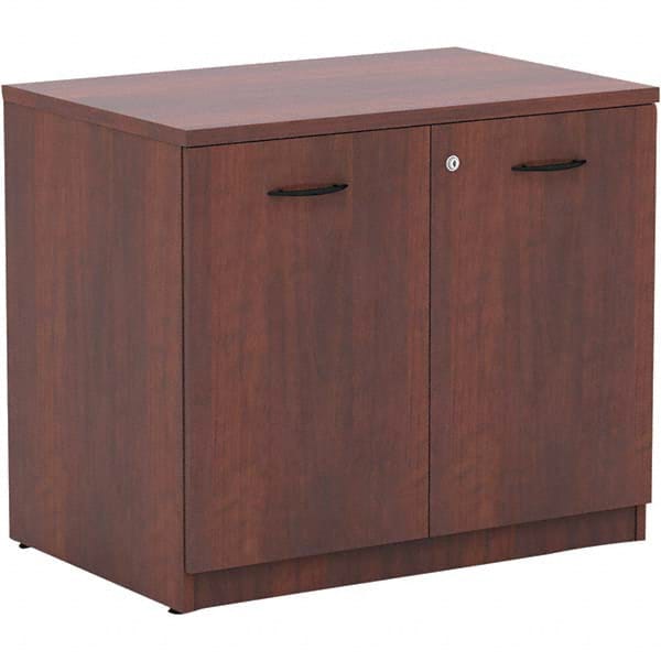 ALERA - 1 Shelf Sliding Door Storage Cabinet - Apex Tool & Supply