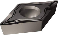 Sandvik Coromant - DCGT21.51 UM Grade 1105 Carbide Turning Insert - TiAlN2 Finish, 55° Diamond, 1/4" Inscr Circle, 3/32" Thick, 1/64" Corner Radius - Apex Tool & Supply