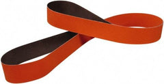 3M - 3" Wide x 132" OAL, 80 Grit, Ceramic Abrasive Belt - Ceramic, Medium, Coated, YF Weighted Cloth Backing, Wet/Dry, Series 984F - Apex Tool & Supply