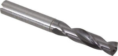Guhring - 0.3858" 140° Spiral Flute Solid Carbide Screw Machine Drill Bit - FIREX Finish, Right Hand Cut, 47mm Flute Length, 89mm OAL, SU Point, Straight Shank, Through Coolant - Apex Tool & Supply