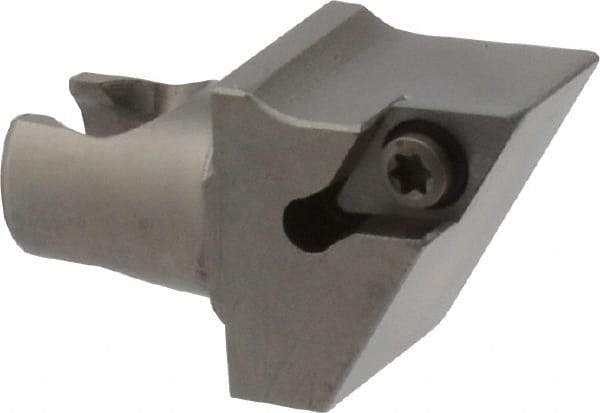 Kennametal - Right Hand Cut, Size KM20, DC.. Insert Compatiblity, Modular Turning & Profiling Cutting Unit Head - 12.5mm Ctr to Cutting Edge, 25mm Head Length, Series KM Mini - Apex Tool & Supply