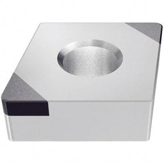 Iscar - CNGA432 M2 Grade IB10S PCBN Turning Insert - Uncoated, 80° Diamond, 1/2" Inscr Circle, 3/16" Thick, 1/32" Corner Radius - Apex Tool & Supply