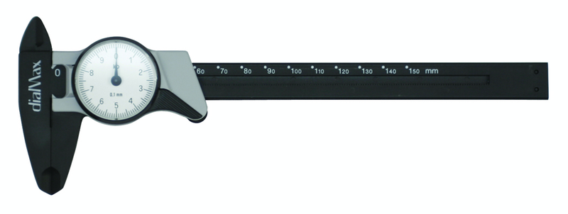 0 - 6 / 0 - 150mm Measuring Range (.001 Grad.) - Dial Caliper - #41104 - Apex Tool & Supply