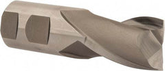 Hertel - 1-1/4", 1-5/8" LOC, 1-1/4" Shank Diam, 4-1/8" OAL, 2 Flute, Cobalt Square End Mill - Single End, Uncoated, Centercutting - Apex Tool & Supply