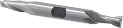 Hertel - 19/64", 9/16" LOC, 3/8" Shank Diam, 3-1/8" OAL, 2 Flute, High Speed Steel Square End Mill - Double End, Uncoated, Spiral Flute, 30° Helix, Centercutting, Right Hand Cut, Right Hand Flute - Apex Tool & Supply