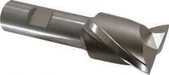 Hertel - 1-1/4", 1-1/2" LOC, 3/4" Shank Diam, 3-7/8" OAL, 2 Flute, High Speed Steel Square End Mill - Single End, Uncoated, Spiral Flute, 30° Helix, Centercutting, Right Hand Cut, Right Hand Flute - Apex Tool & Supply