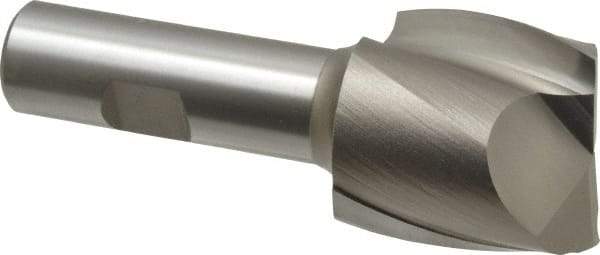 Hertel - 1-1/2", 1-1/2" LOC, 3/4" Shank Diam, 3-7/8" OAL, 2 Flute, High Speed Steel Square End Mill - Single End, Uncoated, Spiral Flute, 30° Helix, Centercutting, Right Hand Cut, Right Hand Flute - Apex Tool & Supply