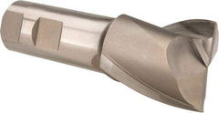 Hertel - 1-1/2", 1-5/8" LOC, 1" Shank Diam, 4-1/8" OAL, 2 Flute, High Speed Steel Square End Mill - Single End, Uncoated, Spiral Flute, 30° Helix, Centercutting, Right Hand Cut, Right Hand Flute - Apex Tool & Supply