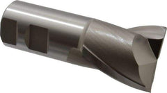 Hertel - 1-5/8", 1-5/8" LOC, 1-1/4" Shank Diam, 4-1/8" OAL, 2 Flute, High Speed Steel Square End Mill - Single End, Uncoated, Spiral Flute, 30° Helix, Centercutting, Right Hand Cut, Right Hand Flute - Apex Tool & Supply