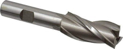 Hertel - 3/4", 1-5/8" LOC, 1/2" Shank Diam, 3-5/8" OAL, 3 Flute, High Speed Steel Square End Mill - Single End, Uncoated, Centercutting - Apex Tool & Supply