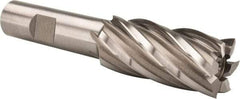 Hertel - 7/8", 1-7/8" LOC, 5/8" Shank Diam, 4" OAL, 6 Flute, High Speed Steel Square End Mill - Single End, Uncoated, Spiral Flute, 30° Helix, Right Hand Cut, Right Hand Flute - Apex Tool & Supply