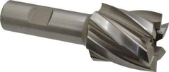 Hertel - 1-3/8", 1-1/2" LOC, 3/4" Shank Diam, 3-7/8" OAL, 6 Flute, High Speed Steel Square End Mill - Single End, Uncoated, Spiral Flute, 30° Helix, Right Hand Cut, Right Hand Flute - Apex Tool & Supply