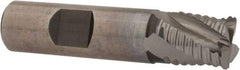 Hertel - 5/8" Diam, Coarse Pitch, 5/8" LOC, 4 Flute Cobalt Roughing Square End Mill - Uncoated, 2-3/4" OAL, 5/8" Shank Diam, Single End, Centercutting, 30° Helix - Apex Tool & Supply