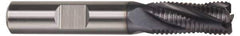 Hertel - 3/4" Diam, Fine Pitch, 4" LOC, 4 Flute Cobalt Roughing Square End Mill - TiCN Finish, 6-1/4" OAL, 3/4" Shank Diam, Single End, 30° Helix - Apex Tool & Supply