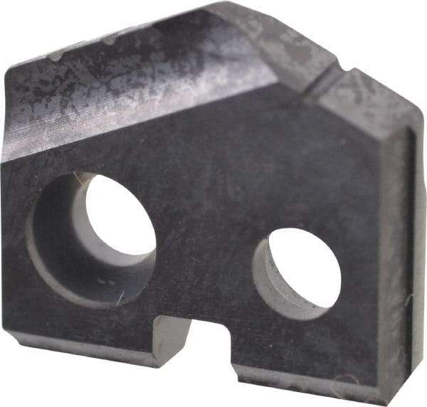 Allied Machine and Engineering - 13/32" Diam x 3/32" Thick, Seat Code Y, 132° Included Angle Spade Drill Insert - TiAlN Coated, Carbide, Grade K20, Series T-A - Apex Tool & Supply