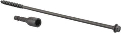 Value Collection - 1/4", 8" OAL, Hex Head Wood Screw - Steel - Apex Tool & Supply