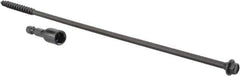 Value Collection - 1/4", 10" OAL, Hex Head Wood Screw - Steel - Apex Tool & Supply