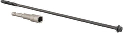 Value Collection - 1/4", 10" OAL, Hex Head Wood Screw - Steel - Apex Tool & Supply