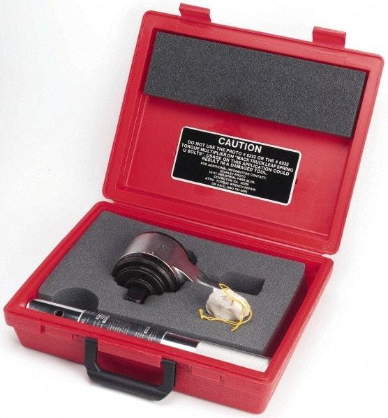 Proto - 1" Output Drive, 2,200 Ft/Lb Max Output, Two Stage Torque Wrench Multiplier - 13.6:1 Gear Ratio, 1:13.7 Effective Multiplier Ratio, 5-3/4" Head Thickness - Apex Tool & Supply