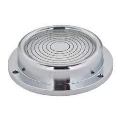 Geier & Bluhm, Inc. - 2-3/4 Inch Base Diameter x 0.69 Inch Overall Height, 7 Circles, Brass Bull's Eye Circular Level - 1/2 Inch Vial Diameter, 1-13/16 Inch Inner Diameter, 0.14 Inch Mounting Hole Diameter, 30 min Sensitivity, -40 to 150°F - Apex Tool & Supply