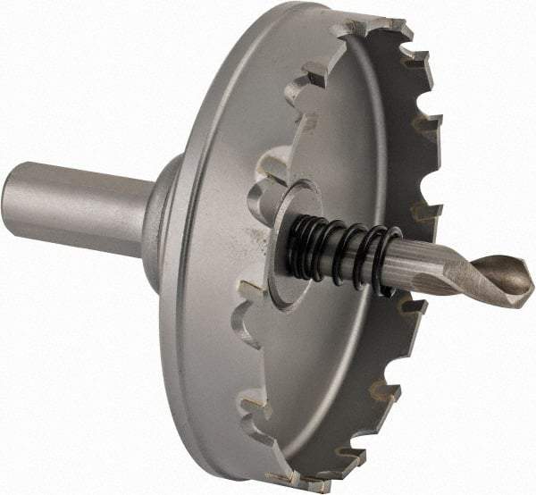 Hougen - 3" Diam, 1/8" Cutting Depth, Hole Saw - Carbide-Tipped Saw, Toothed Edge - Apex Tool & Supply