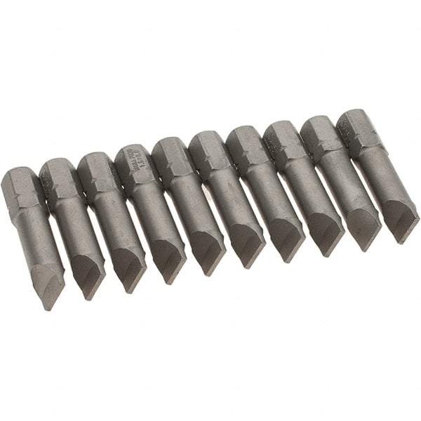 Wiha - Slotted Screwdriver Bits Reversible: NonReversible Blade Width (Inch): 5/16 - Apex Tool & Supply