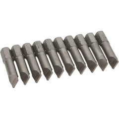 Wiha - Slotted Screwdriver Bits Reversible: NonReversible Blade Width (Inch): 5/16 - Apex Tool & Supply
