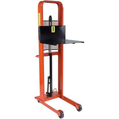 Wesco Industrial Products - 1,000 Lb Capacity, 68" Lift Height, Steel Stacker Manually Operated Lift - Apex Tool & Supply