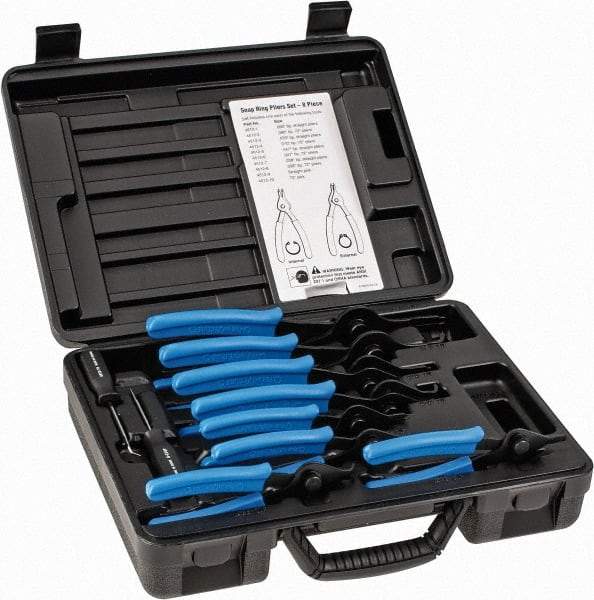 OTC - 10 Piece, Internal/External Snap Ring Pliers Set - For Use with All Vehicles - Apex Tool & Supply
