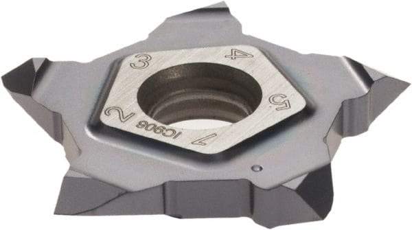 Iscar - PENTA24N3 MT Grade IC908, Threading Insert - TiAlN Finish, Carbide - Apex Tool & Supply