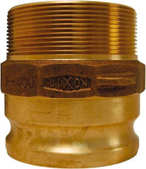 Dixon Valve & Coupling - 2-1/2" Brass Cam & Groove Suction & Discharge Hose Male Adapter Male NPT Thread - Part F, 2-1/2" Thread, 150 Max psi - Apex Tool & Supply