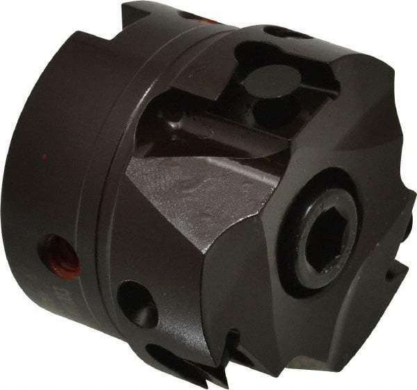 Kennametal - 3 Inserts, 2" Cut Diam, 3/4" Arbor Diam, 0.394" Max Depth of Cut, Indexable Square-Shoulder Face Mill - 0/90° Lead Angle, 1.57" High, BGHX 15L5... Insert Compatibility, Through Coolant, Series Fix-Perfect - Apex Tool & Supply