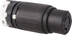 Hubbell Wiring Device-Kellems - 250 VDC, 600 VAC, 50 Amp, NonNEMA Configuration, Industrial Grade, Self Grounding Connector - 1 Phase, 2 Poles, IP20, 0.83 to 1-1/4 Inch Cord Diameter - Apex Tool & Supply