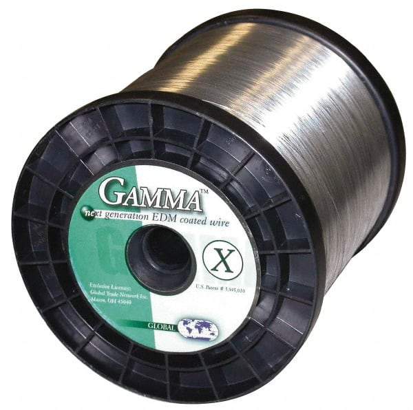 Global EDM - Copper Gamma Coated, Half Hard Grade Electrical Discharge Machining (EDM) Wire - 475 N per sq. mm Tensile Strength, Gamma-X Series - Apex Tool & Supply
