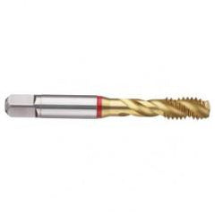 M3x0.50 6H 3-Flute PM Cobalt Red Ring Semi-Bottoming 40 degree Spiral Flute Tap-TiN - Apex Tool & Supply