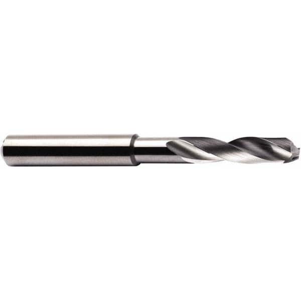 Seco - 9.5mm 140° Spiral Flute Solid Carbide Screw Machine Drill Bit - Apex Tool & Supply