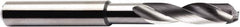 Seco - 17/64" 140° Spiral Flute Solid Carbide Screw Machine Drill Bit - Multilayer TiAlN Finish, Right Hand Cut, 1.338" Flute Length, 3.11" OAL, Through Coolant - Apex Tool & Supply