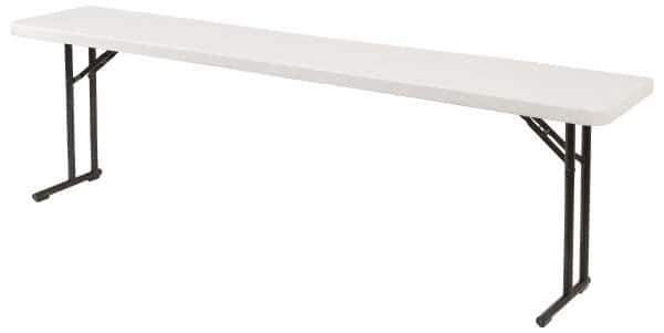 NPS - 61" Long x 18" Wide x 29-1/2" High, Lightweight Folding Table - Speckled Gray - Apex Tool & Supply