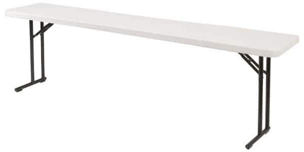 NPS - 72" Long x 18" Wide x 29-1/2" High, Lightweight Folding Table - Speckled Gray - Apex Tool & Supply